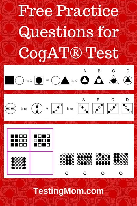 100% free and no registration required. Free Practice Questions for CogAT® Test. Can your child ...