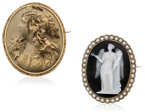Two Antique Cameo Brooches Christies