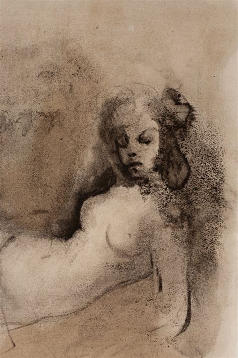 Leonor Fini Untitled Reclined Nude Sager Reeves Gallery