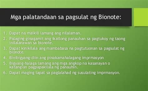 Bionote I Uri Ng Lagom Otosection