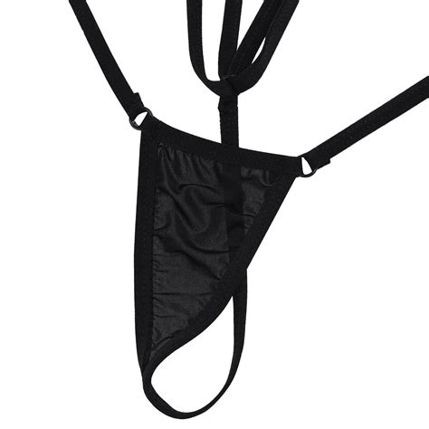 msemis women sling shot lingerie sheer micro bikini lingerie g string thong set buy online in
