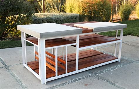 Cedar and redwood weather well and are great for outdoor use but cost. HomeMade Modern EP142 DIY Outdoor Kitchen Island with DIY ...