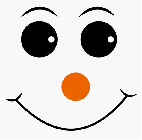 Snowman Face Svg Free Hd Png Download Kindpng