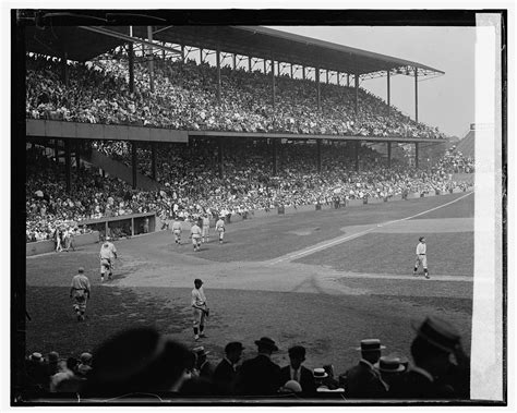 Baseball Game At Griffith Stadium Washington Dc The Washington