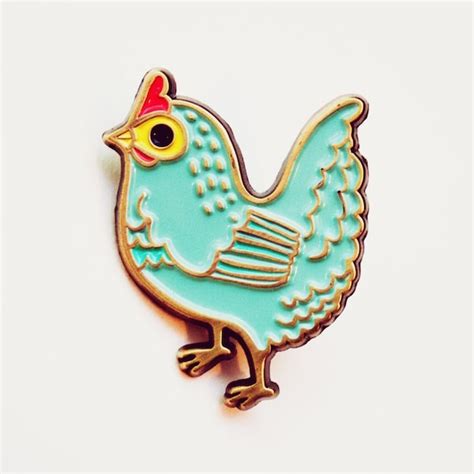 Chicken Pin Etsy