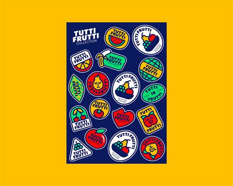 Tutti Frutti Sticker Collection On Behance