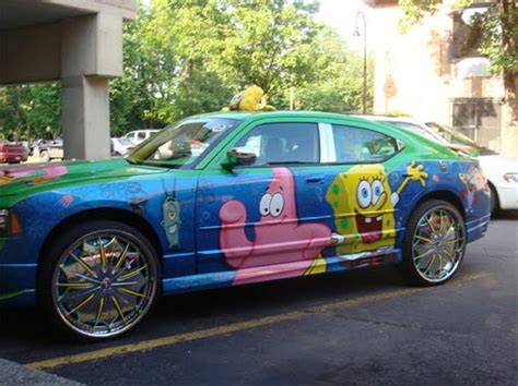 10 Insane Spongebob Art Cars Insanity Intervention In The House Top