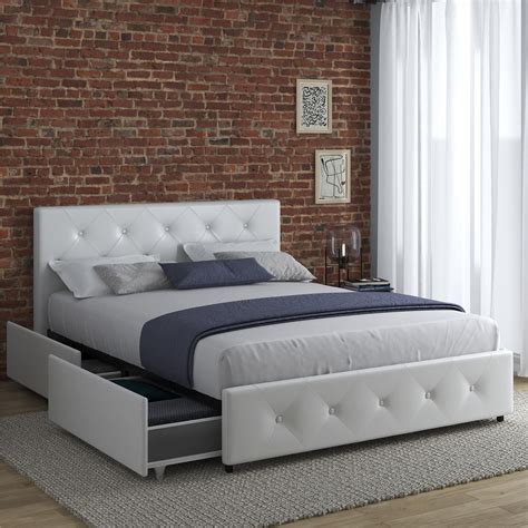 Buy Dhpdakota Upholstered Platform Bed With Underbed Storage Drawers