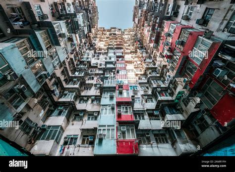 Colorful Building Facade In Hong Kong Quarry Bay Aka Monster