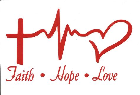 Faith Hope And Love Vinyl Decal By Heartofdixiebycrissy On Etsy Vinyl