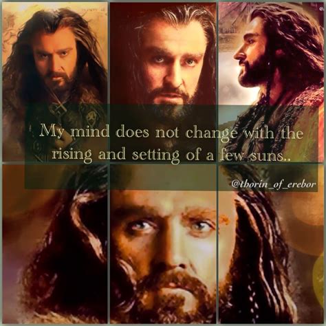 He is conscious of his position as son of thrain and grandson of thror, king under the mountain. Widely applicable quote | The hobbit, Thorin oakenshield ...
