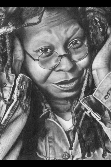 Artists who make dark art pencil drawings often aim for sharp precision, while softer leads are artists often experiment with different kinds of pencils to make charcoal, watercolor, or colored henri matisse, vincent van gogh, and paul cezanne, for example, sketched pencil drawings of. Whoopi Goldberg by kael51 {from France} ~ pencil portrait ...