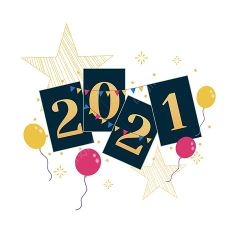 New Year Decoration Vector Art Png 2021 New Year Decoration
