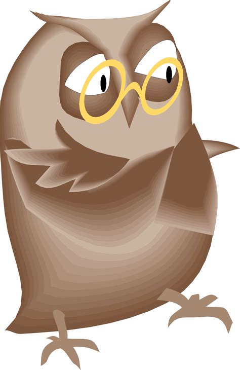 Owl With Glasses Clip Art Clipart Best