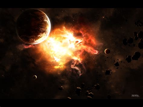 Wallpaper 1600x1200 Px Fire Outer Planets Space Stars 1600x1200