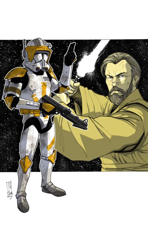 Commanders And Generals Cody And Obi Wan Color By Hodges Art On