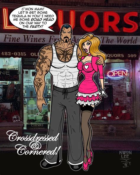 On Our Way Fine Wine Girl Costumes Crossdressers Bondage Comic Art Comic Book Cover