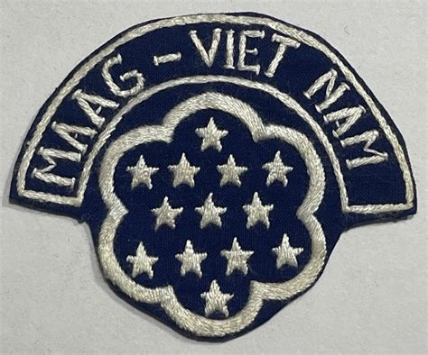 Military Assistance Advisory Group Maag Vietnam Patch 463 The Dog Tag