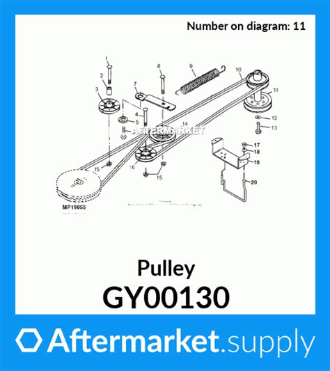 Gy00130 Pulley Fits John Deere Aftermarketsupply