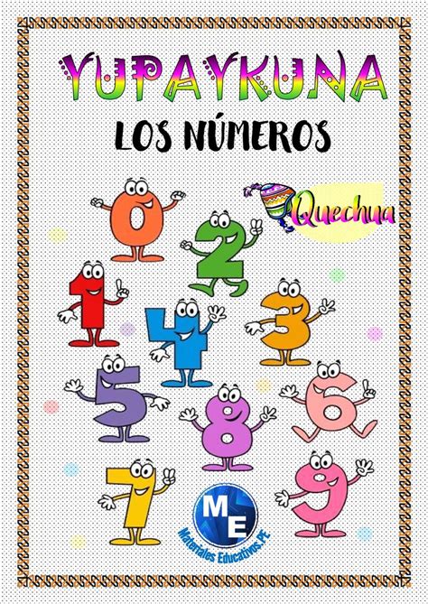 Los Números En Quechua Yupaykuna Números Actividades Escolares