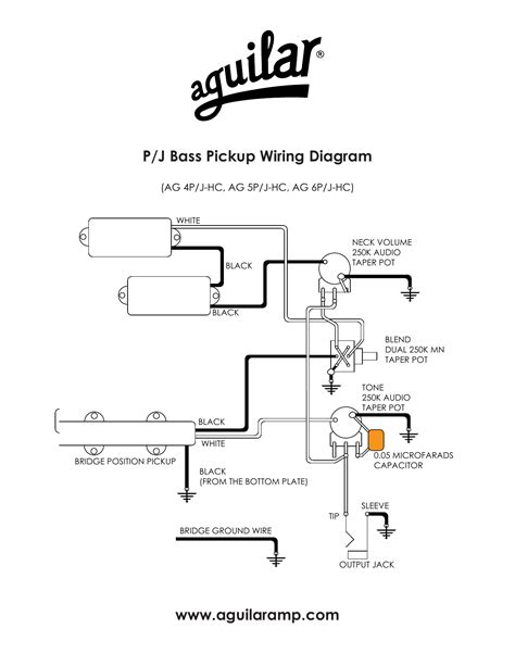 Wiring diagrams & install guides. www.aguilaramp.com P/J Bass Pickup Wiring Diagram | Manualzz
