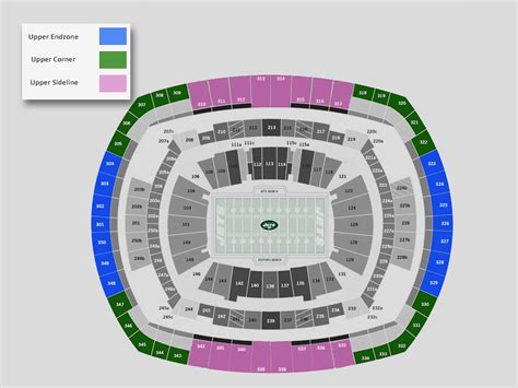 Jets Seating Chart At Metlife Stadium Jets