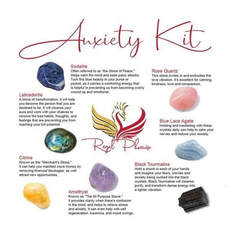 Crystal Meanings Crystalmeanings The Anxiety Kit Handpicked By The