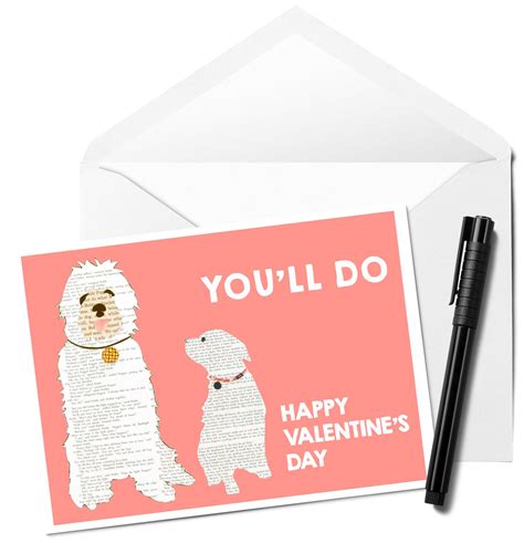 Funny Valentine S Day Greeting Card You Ll Do Paper Cutz Vintage