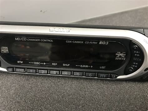 Sony Cdx Ca680x Xplod Car Radio Stereo Face Front Panel Complete