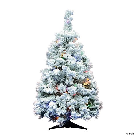 Vickerman 36 Flocked Alaskan Pine Christmas Tree With