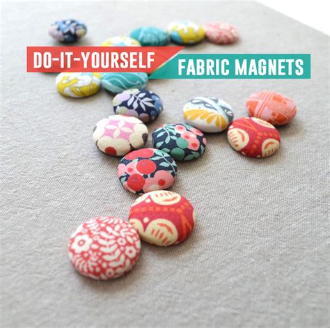 Diy Fabric Scrap Magnet Tutorial Andreas Notebook