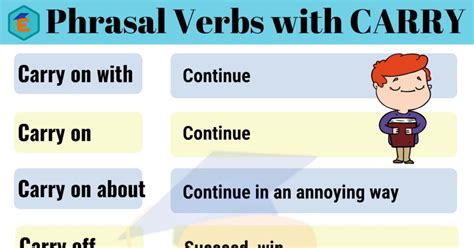 Phrasal Verbs With Carry 8 Useful Phrasal Verbs With Carry In English