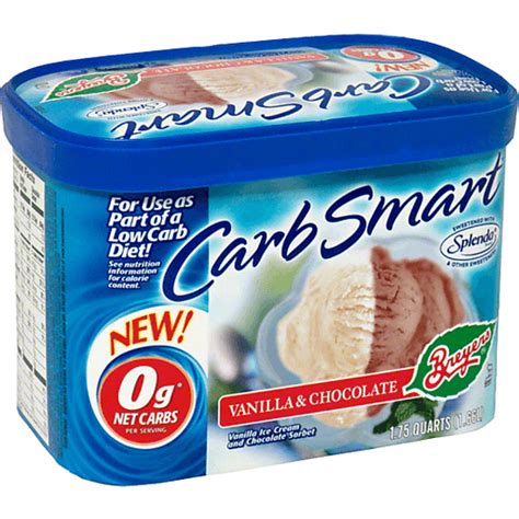 Breyers Carb Smart Ice Cream And Sorbet Vanilla And Chocolate Shop