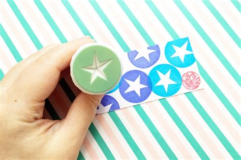 Star Rubber Stamp Circle Stamp Shape Stamp Teacher Stamp Etsy