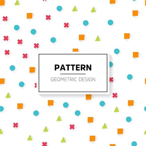 Premium Vector Colorful Pattern With Small Geometric Shapes