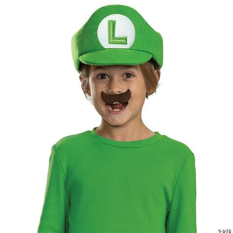 Disguise Dg146379 Kids Elevated Mario Bros Luigi Hat And Mustache