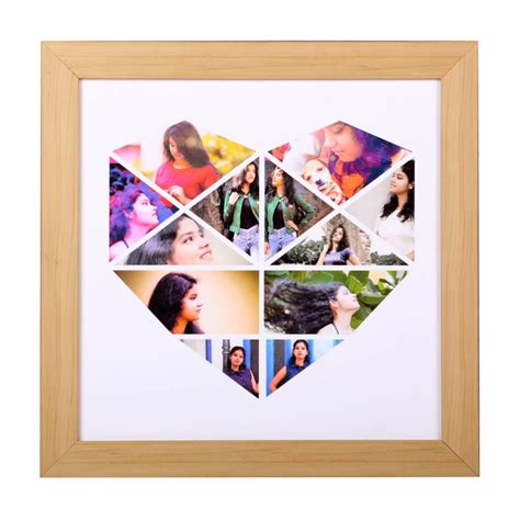 Picheart Heart Shape Photo Collage Frame With Your Photos 12 Photo