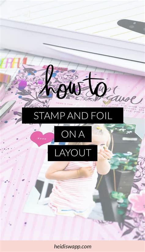 A blog with diy tutorials, graphic design resources, and inspiration from graphic designer jessica jones. Learn how to DIY foil and stamp your scrapbooking pages with the Heidi Swapp MINC Foil ...