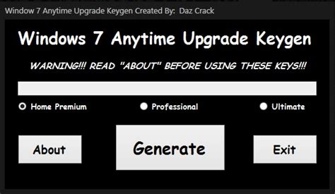 I installed my version of windows starter on my mom's pc which was previously running vista. Windows 7 Anytime Upgrade Keygen