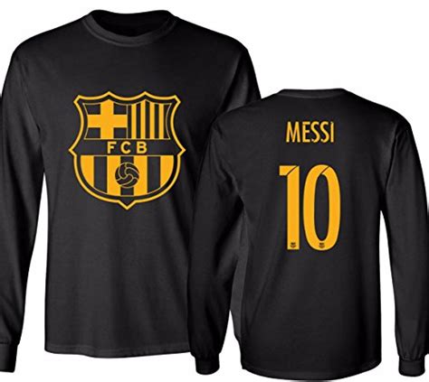 Barcelona Soccer Shirt Lionel Messi 10 Futbol Jersey Youth Long Sleeve