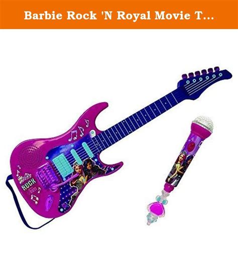 Barbie Rock N Royal Movie Toy Electric Guitar With Microphone The