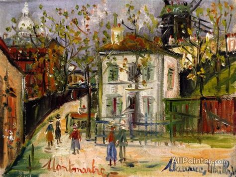 Maurice Utrillo Le Maquise De Montmartre Oil Painting