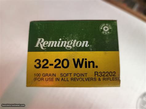 Remington 32 20 100 Grain Lead For Sale