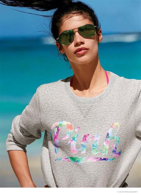 Sara Sampaio Hits The Beach For Victorias Secret Pink Fashion Gone Rogue