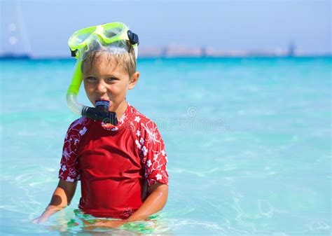 Boy Snorkeling Stock Image Image Of Outdoors Happy 51940459