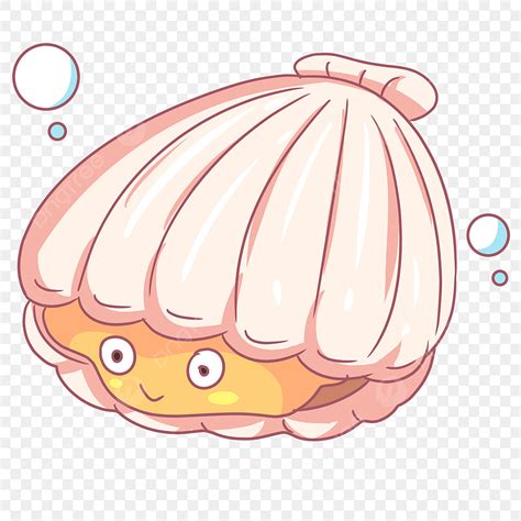 Sea Shell Hd Transparent Pink Sea Shell Cartoon Animal Seashell