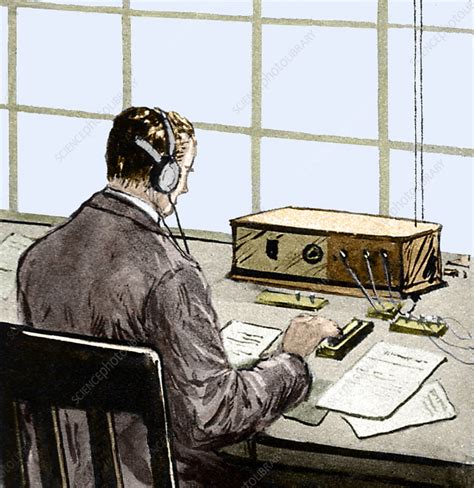 Telegraph Operator Stock Image V4000065 Science Photo Library