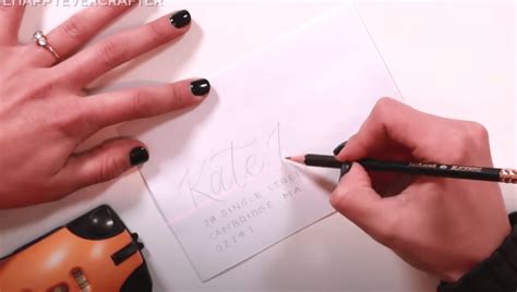 How To Calligraphy Envelope Addressing 101 The Happy Ever Crafter