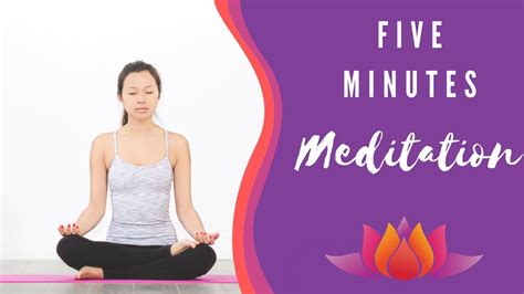 Five Minutes Meditation Mind2body® Youtube