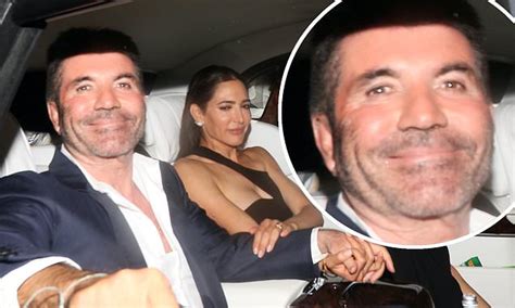 Simon Cowell Beams As He Leaves Bgt Final Hand In Hand With Fiancée Lauren Silverman Daily